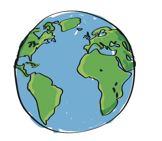 Illustration of the Globe