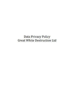 Data Privacy Policy | Great White